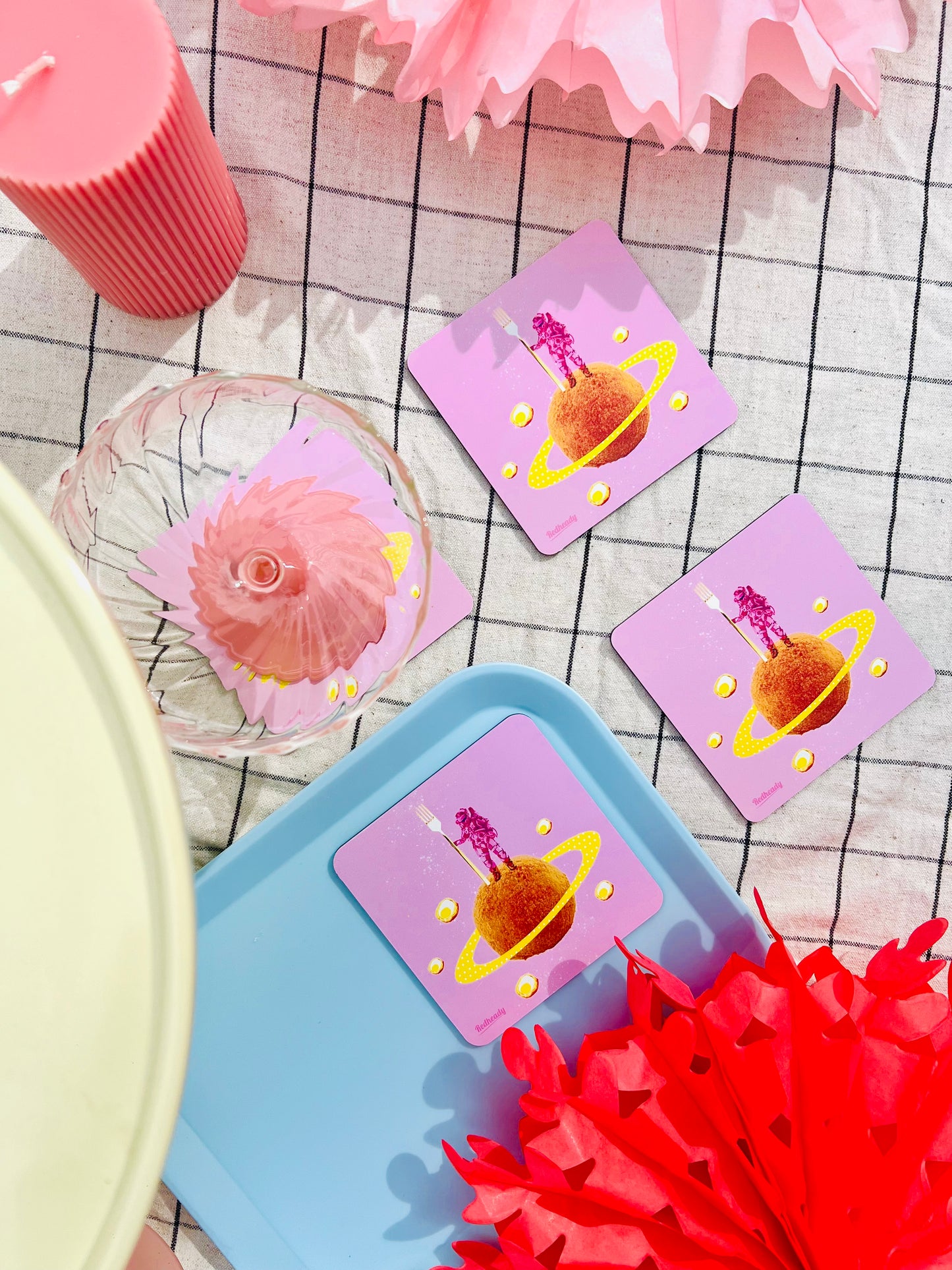Coasters Planet egg ball - pink