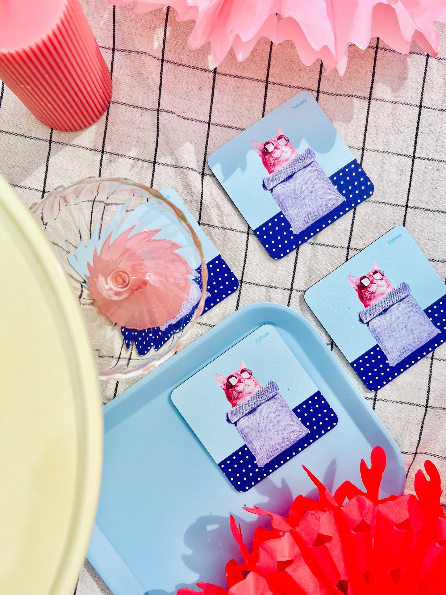 Coasters - Cat in a poke