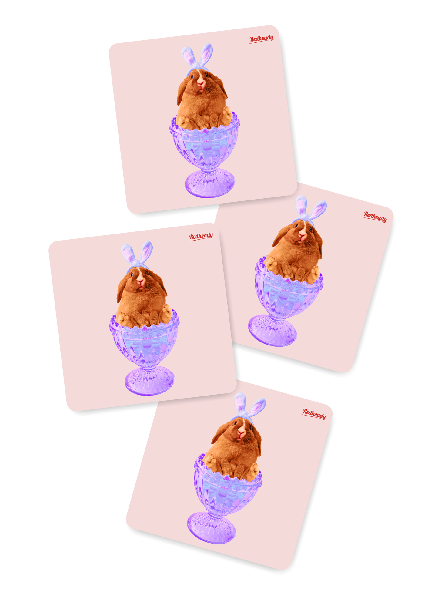 lente konijn onderzetters