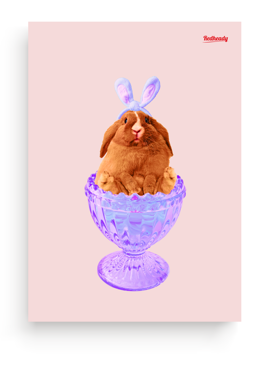 lente konijn poster