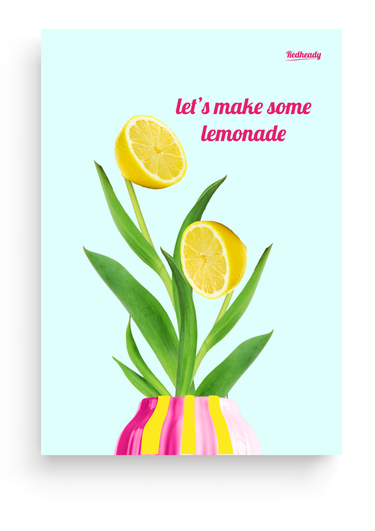 Poster Let's make some lemonade