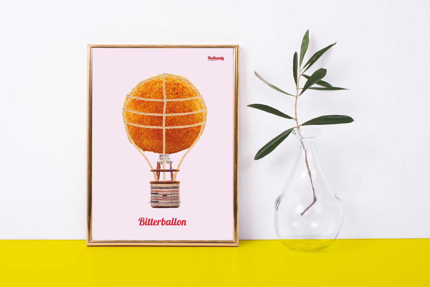 Poster - Bitterbal + luchtballon = Bitterballon
