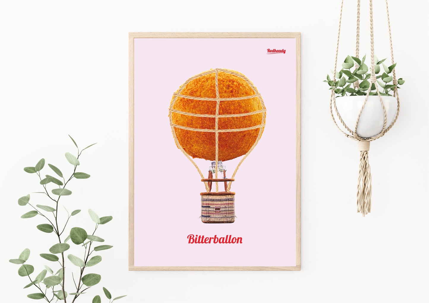 Poster - Bitterbal + luchtballon = Bitterballon