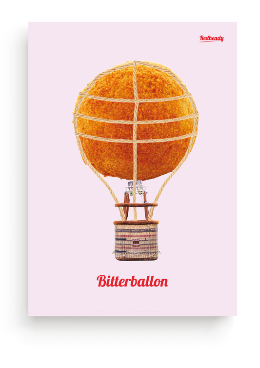 Poster - Bitterbal + luchtballon = Bitterballon