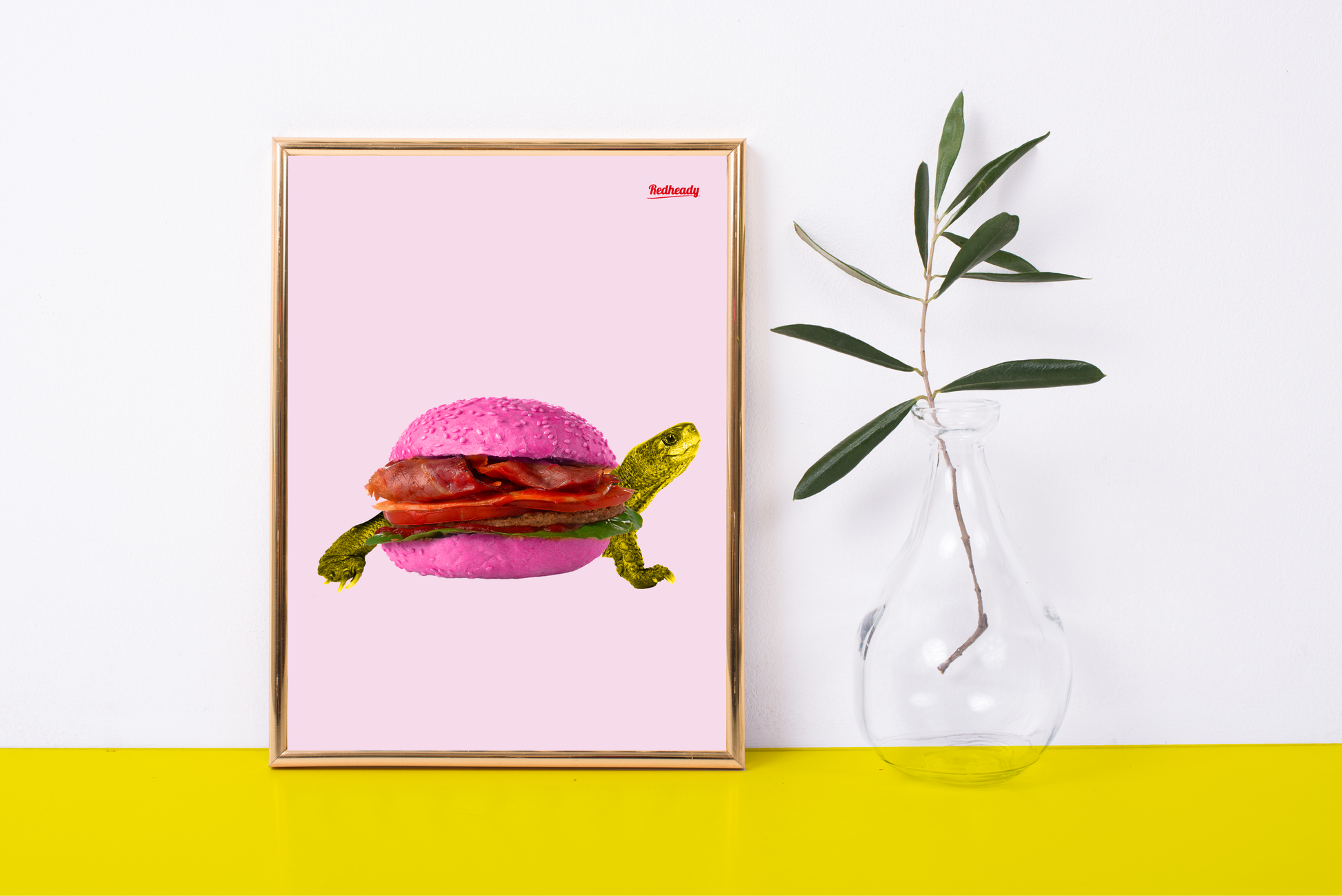 hamburger schildpad poster 