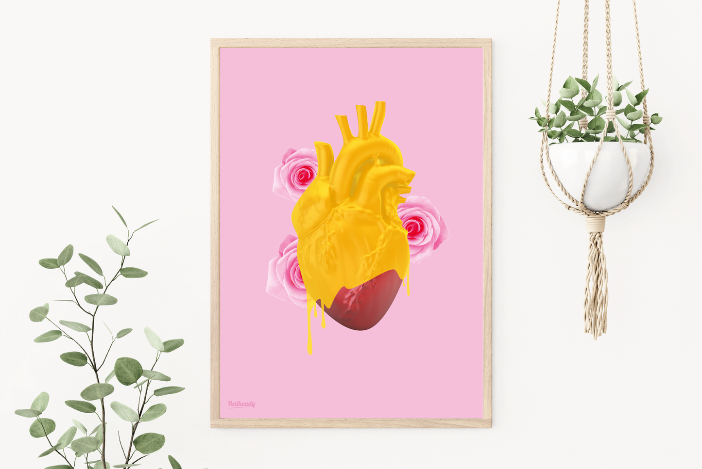 Poster Hart van goud
