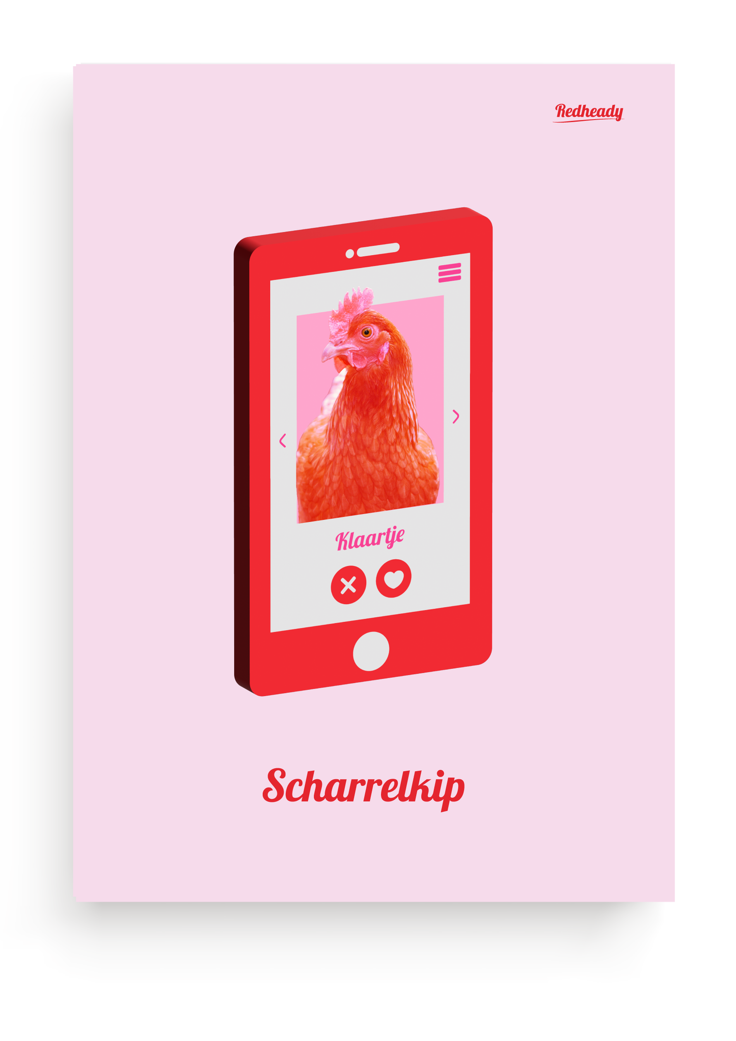 Poster Scharrelkip