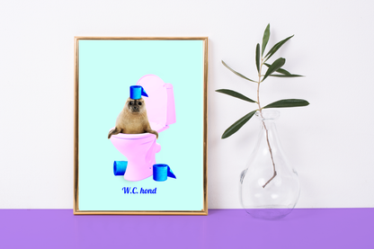 Poster Toilet Dog