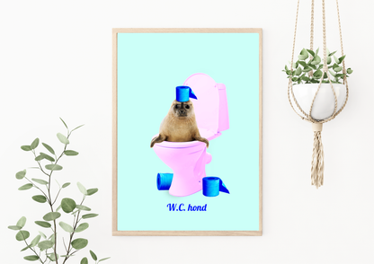 Poster Toilet Dog