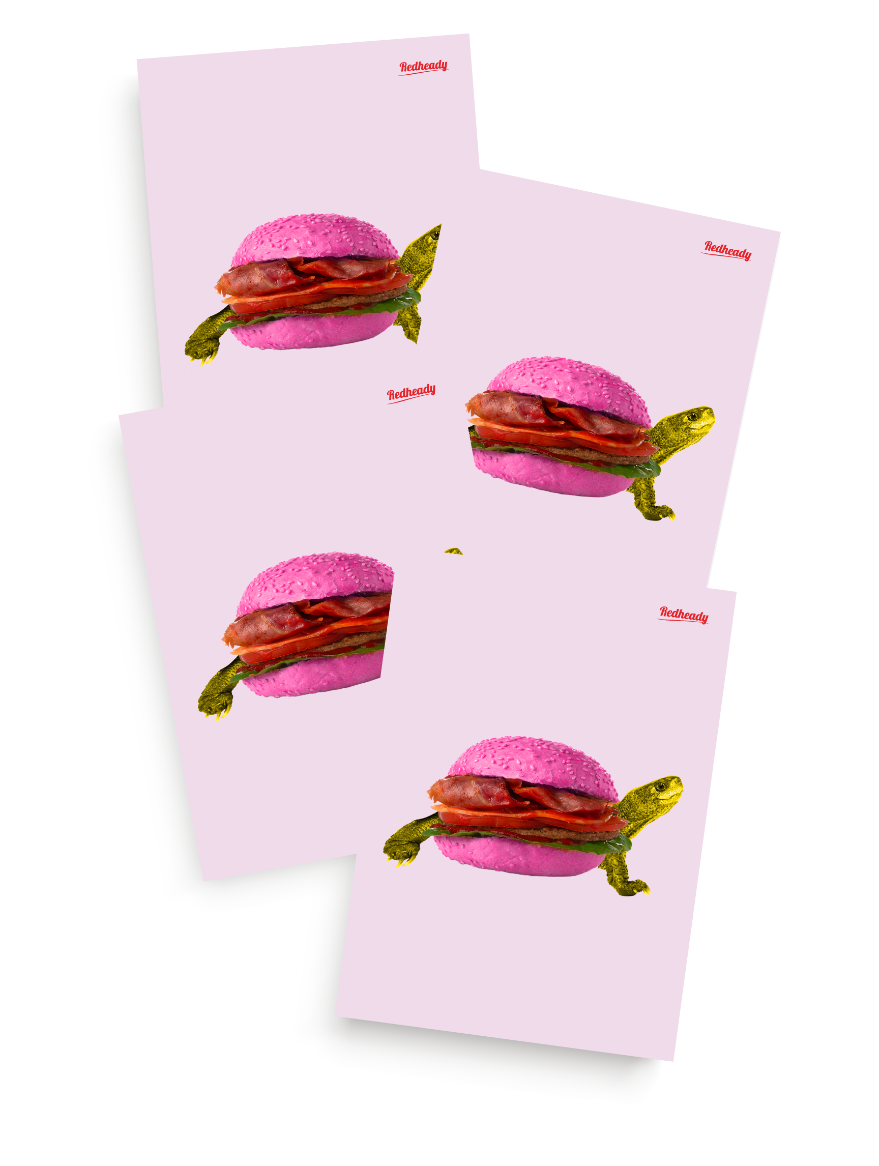 Hamburger schildpad kaarten