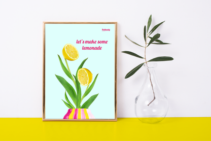 Poster Let's make some lemonade
